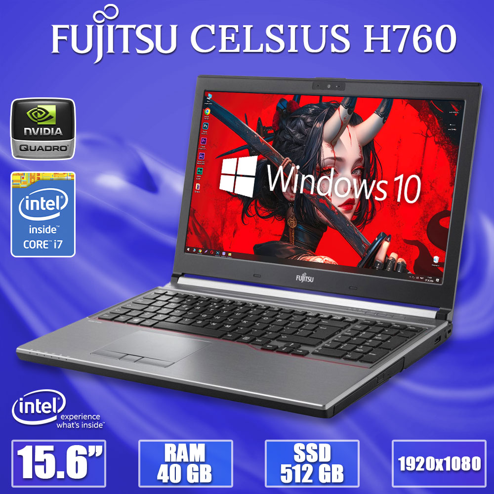 Производительный Ноутбук Fujitsu CELSIUS H760 15.6